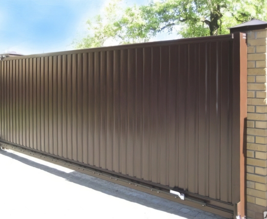 Ворота из профнастила в Баксане