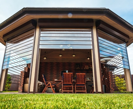 Прозрачные рольставни в Баксане