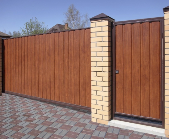 Ворота из металлического сайдинга в Баксане